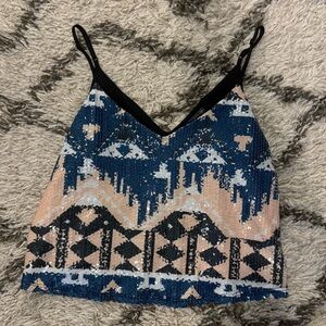 Sequin tank top